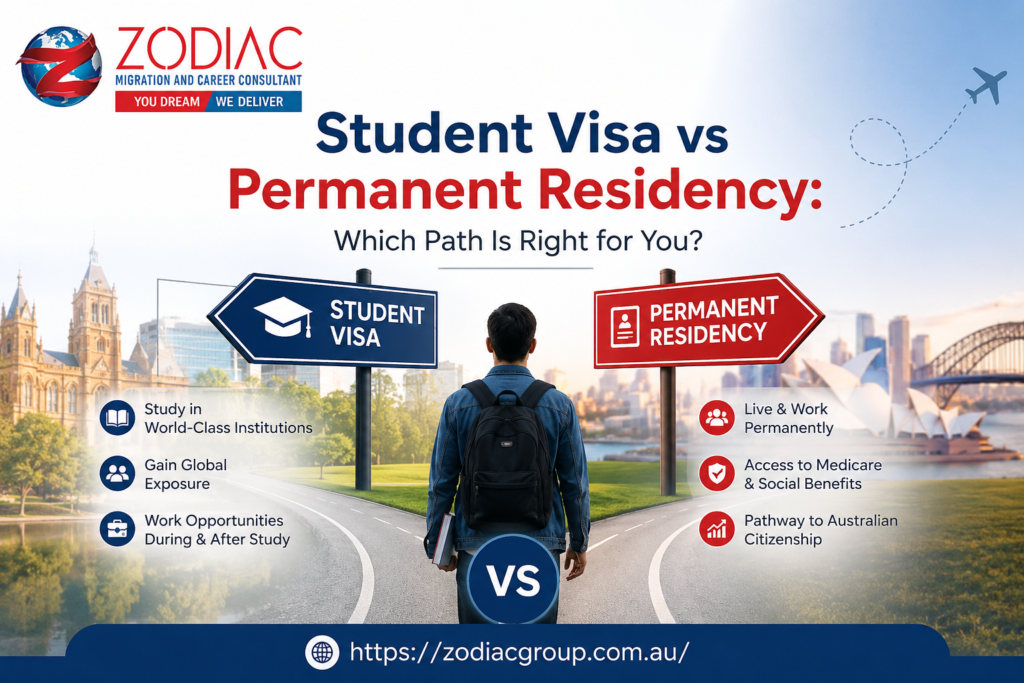 Student Visa vs Permanent Residency